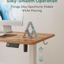 Electric Height Adjustable Standing Desk, 60x100cm Ergonomic Home Office Table Image 6