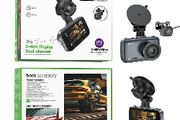 Hoco DV6 Driving &amp; Rear Recording With Screen Dash Camera Black