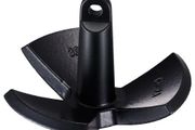 River Anchor, 30 LBS Boat Anchor Cast Iron Black Vinyl-Coated, Marine Grade Mushroom Anchor for Boats Up To 30 ft,