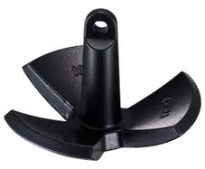 River Anchor, 30 LBS Boat Anchor Cast Iron Black Vinyl-Coated, Marine Grade Mushroom Anchor for Boats Up To 30 ft,