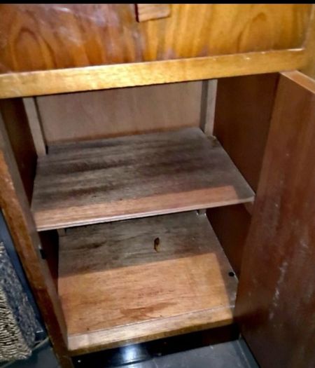 Pair of 1950s Art Deco bedside locker