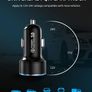 USLION 36W PD/QC3.0 Car Dual USB (Type-C & Type-A) Phone Quick Charger with Digital Display (Brand New/Warranty) Image 6