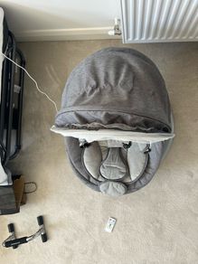 Electric Baby Swing with App and Remote Control Grey