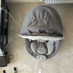 Electric Baby Swing with App and Remote Control Grey
