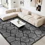 Geometric Rugs Living Room - 160x230cm Extra Large Grey Rug, Ultra Soft Fluffy Shaggy Rug for living room, Washable Anti Slip Area Rug Carpet for bedroom Decor Kid Baby Room Image 5