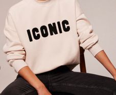 Mint Velvet Cream Slogan Sweatshirt