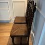 Pair Antique Gothic Revival Hall Chairs Image 3