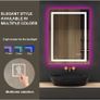 Smart Illuminated Wall Mirror for Bathroom, 70x50cm Anti Fog LED Mirror Image 5