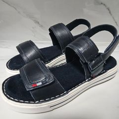 Ara ladies back strap dark navy platform sandals soft leather size UK 4 EU 37 new & boxed