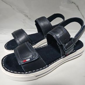 Ara ladies back strap dark navy platform sandals soft leather size UK 4 EU 37 new & boxed