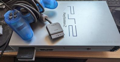 PS2 Playstation 2 Silver (Partly Untested)