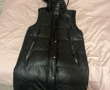 Zara Faux Leather Bodywarmer Size S