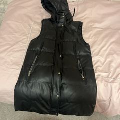 Zara Faux Leather Bodywarmer Size S