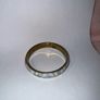Mother of Pearl Brass Bangle Bracelet MOP Panel Boho Image 5