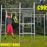 FEBI Zig-Zag Monkey Bars and Climbing Frame - Outdoor monkey bars slide pull up bar gymnastic bars pullup bar chinup bar dip station Image 10