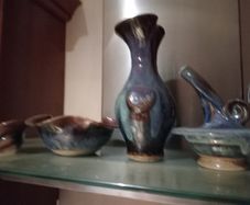 Colm de RIS 4 Studio Pottery Bowls and Vase.,