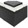 Polyrattan Lounge Set XL with Cushions Cushions Table Glass Top Garden Sofa Garden Furniture Corner Lounge Image 8