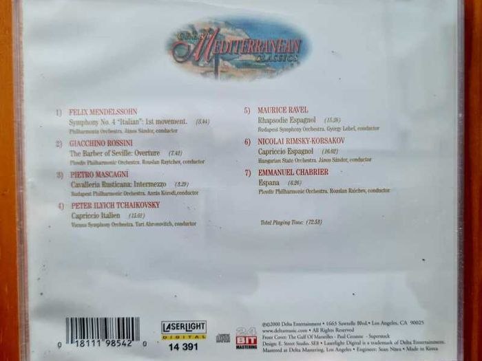 4 CD's Great Relaxing Classics / Russian classics / Dream classics / Mediterranean classics. VG condition.