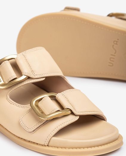 Unisa Cutler NS Butter beige buckle soft leather sandals RRP 115 euro dize UK 5 EU 38  new & boxed