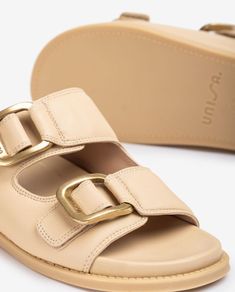 Unisa Cutler NS Butter beige buckle soft leather sandals RRP 115 euro dize UK 5 EU 38  new & boxed