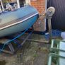 Inflatable boat and trailer Image 3