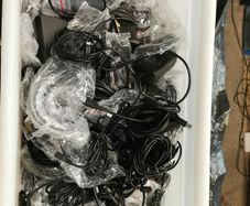 DC power supplies, serial data cables and printer usb'