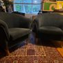 2 Matching Blue Bucket Chairs Image 2
