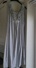 Italian Grey Two piece sleeveless dress and shrug