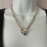 Antique silver plated toggle necklace Image 4