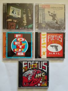 FOETUS - 5 CD Albums - Very good condition.