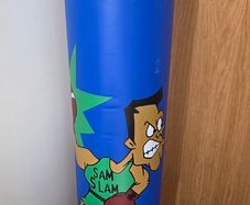 Punch bag and Boxing gloves
