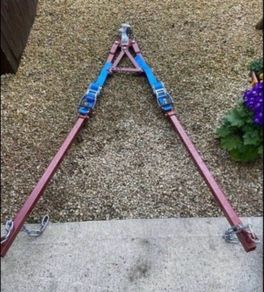 A frame for towing cars dolly recovery transport cars/light van