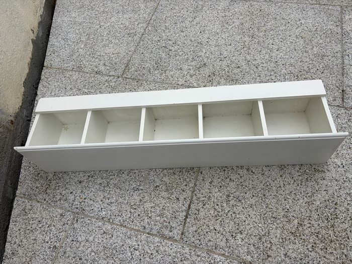 Solid wood wall shelf