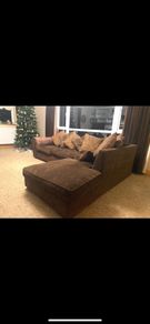 Left hand facing corner sofa with single chair