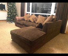Left hand facing corner sofa with single chair