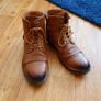 Men's Brown Leather Side-Zip Boots Image 2
