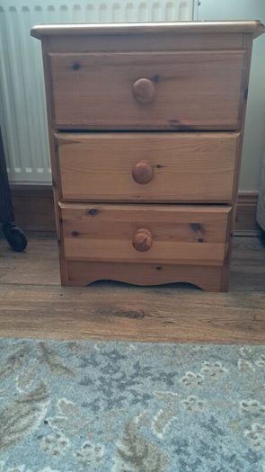 Timber Bedside Locker in good condition. For collection in Thurles