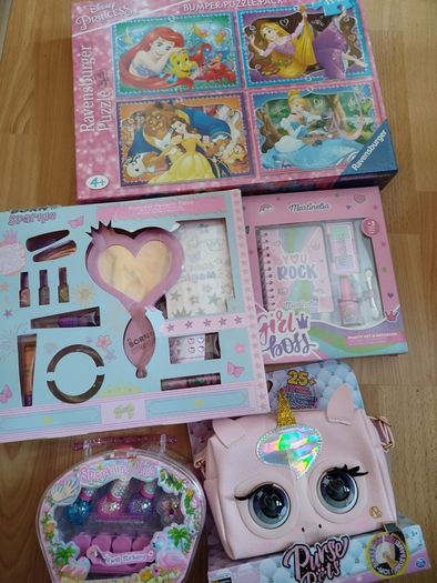 New Purse Pets, Glamicorn Unicorn Interactive Purse Pet, princess jigsaw, make up, Christmas birthday