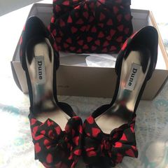 Dune ladies shoes and matching bag, never worn, size UK5
