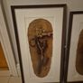 Beautiful pair of mid century style abstract paintings,African/tribal motif,skibbreen framed Image 2