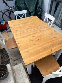 Wooden dining table
