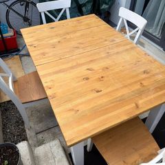 Wooden dining table