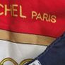 RICHEL (Paris) Red and Navy "Riding Gear" 100% Silk Scarf - Valued at 455euro Image 7