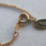 Beautiful Gold Plated Oval Solitaire Pendant Necklace with Chain  Stone Cubic Zirconia Gold, length 18" Image 6