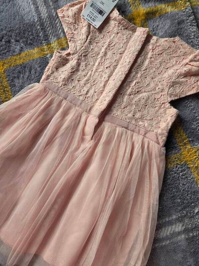 2-3years, With Tags Next Toddler Floral Lace & Tulle Dress