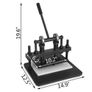 Leather Cutting Machine 260x150mm Manual Die Cutter Heavy Duty Leather Embossing Machine Image 2