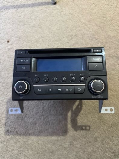 Car cd radio bracket and face shield