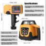 New red Beam Auto Self Levelling Rotating Rotary Laser Level with receiver Image 7