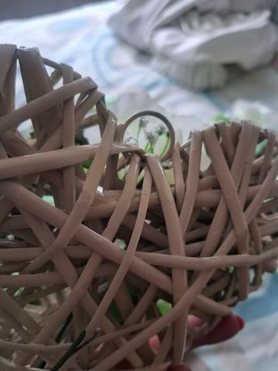 13 x Wicker Hear Decoartions