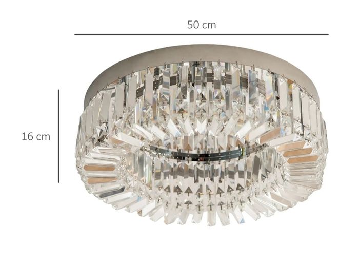 crystal ceiling light